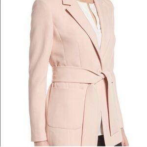 Emerson Rose Blazer with Tie Belt in Blush